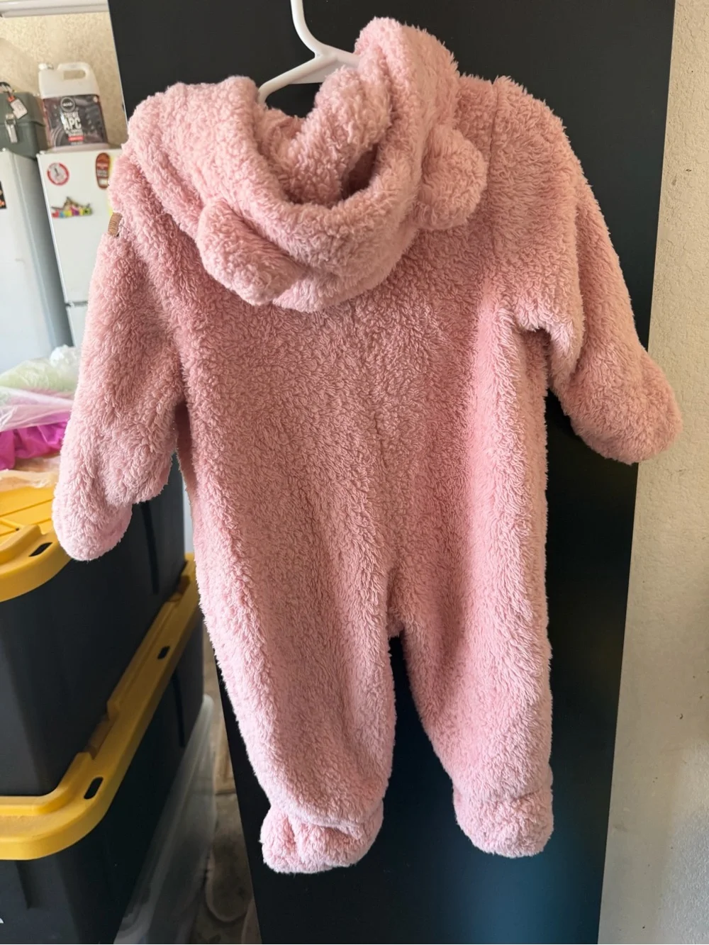 Koolaburra by UGG Plush Pink Zip-Up onesie Sherpa 9 months